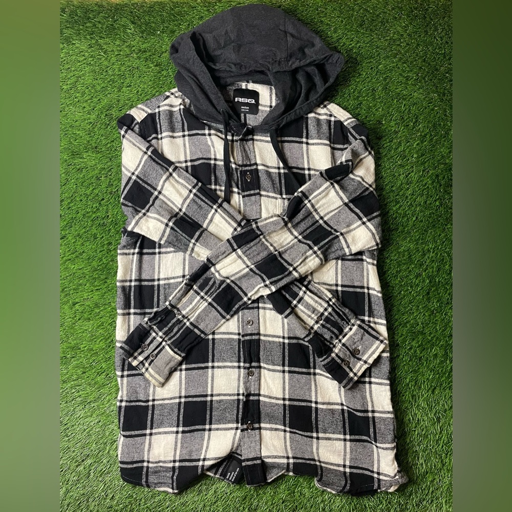 RSQ hooded flannel
